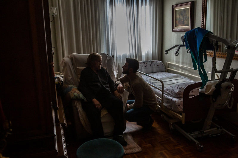 Infermer de PADES es despedeix en un seguiment a domicili