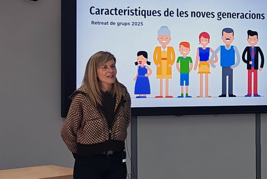 Anna Berenguera durant el retreat de grups 2025