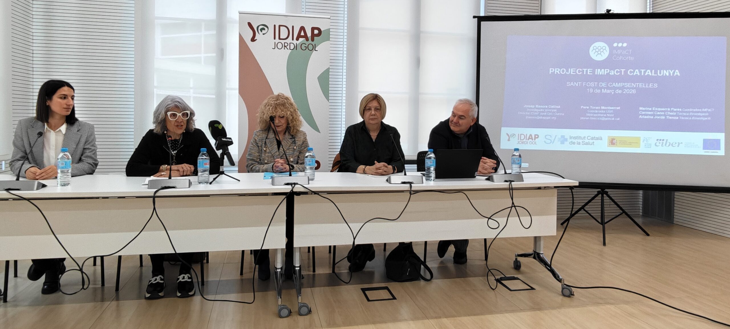 Roda de premsa de presentació del projecte IMPaCT a Sant Fost de Campsentelles